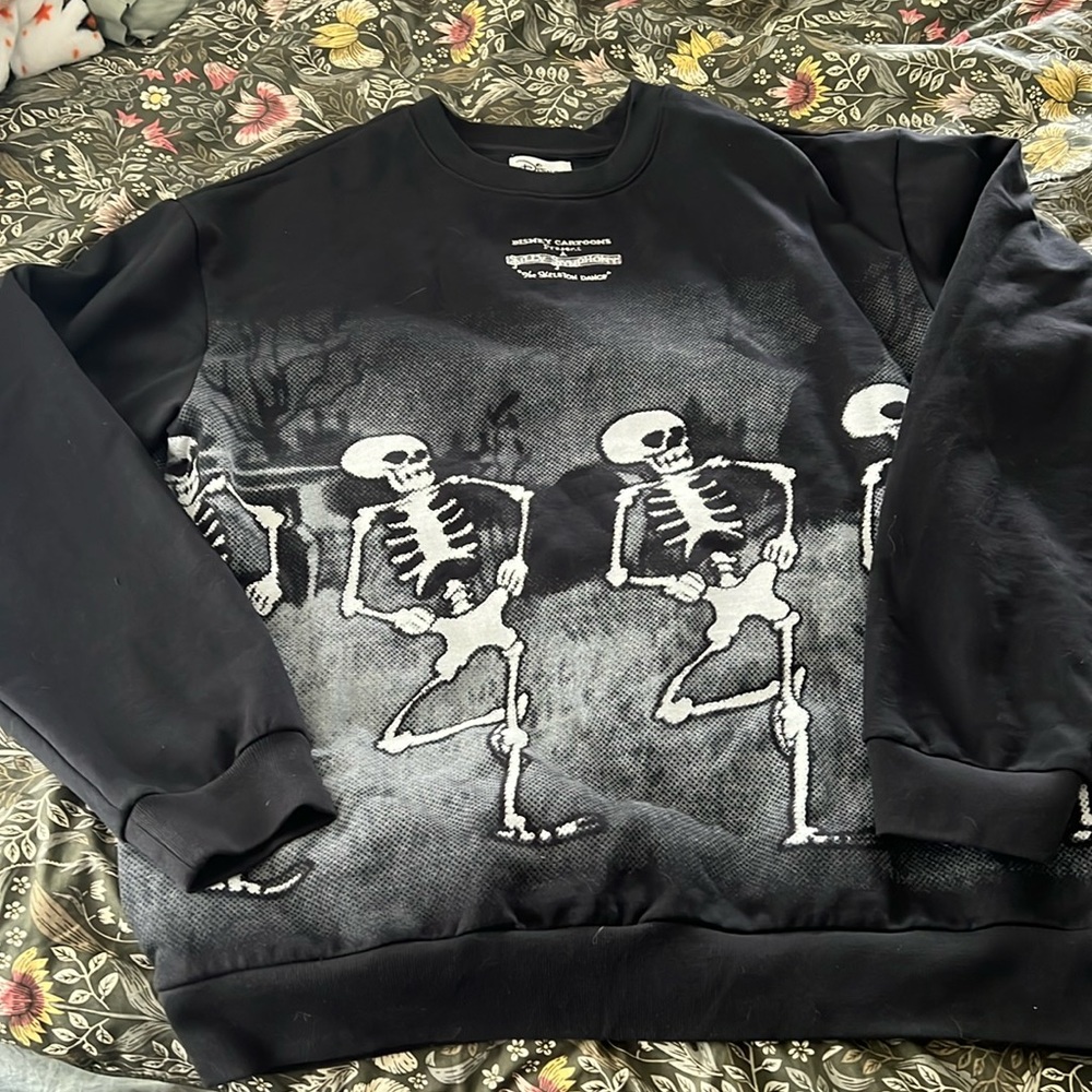 Disney skeleton dance sweatshirt
